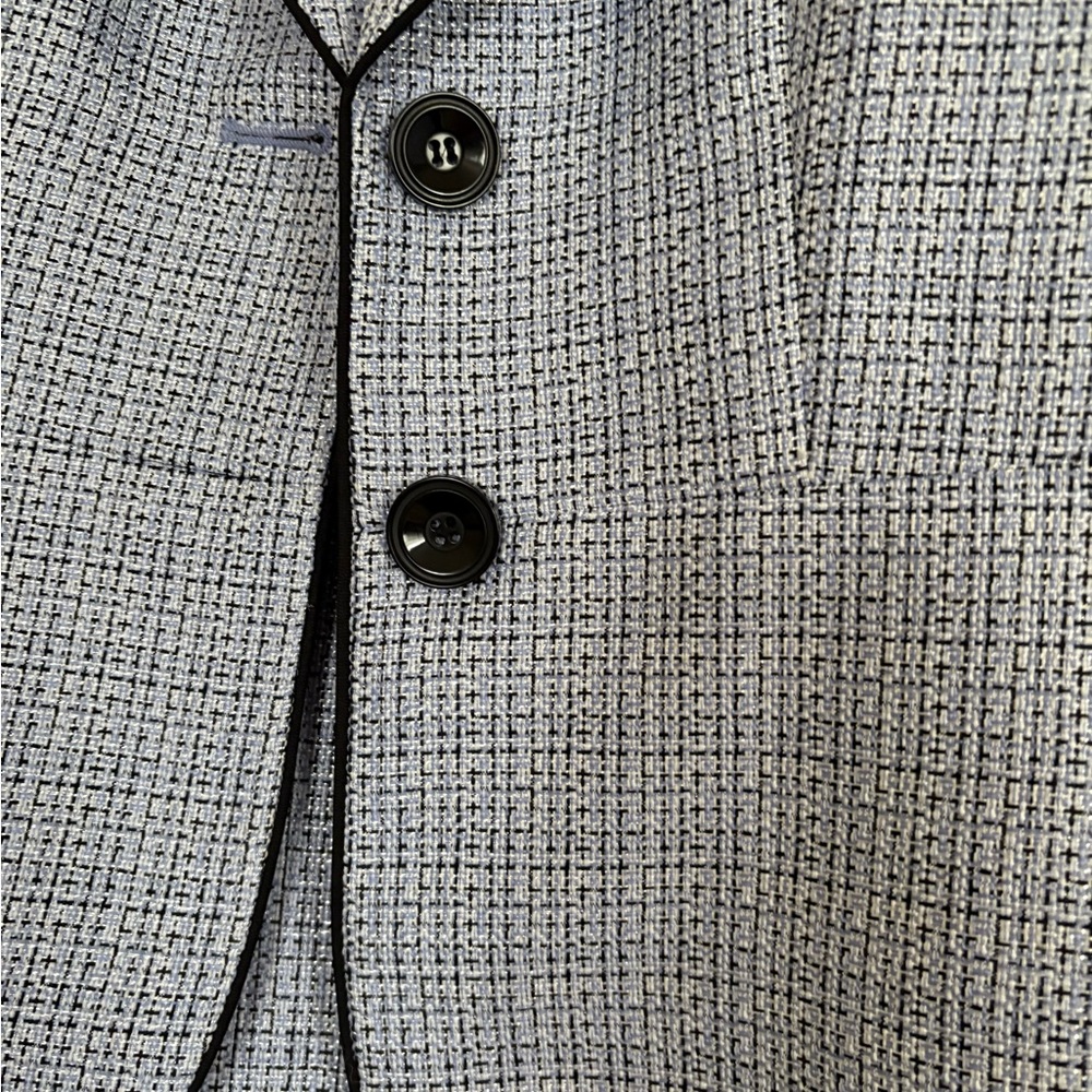 Black Label purpure  and Black Textured Blazer - Picture 7 of 8